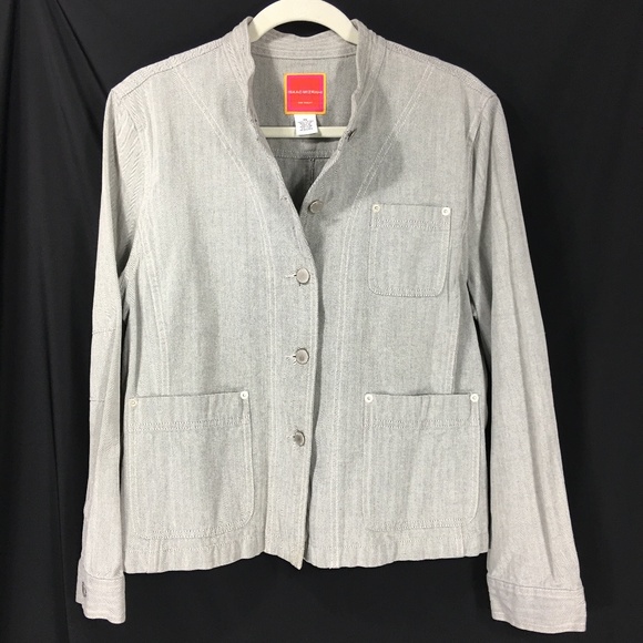 Isaac Mizrahi Jackets & Blazers - Isaac Mizrahi Gray Jean Jacket Size XL NWOT